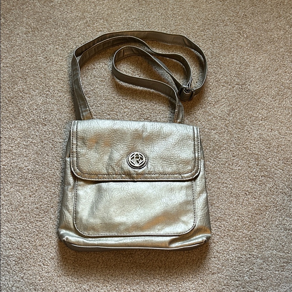 Relic Metallic Crossbody Shoulder Bag